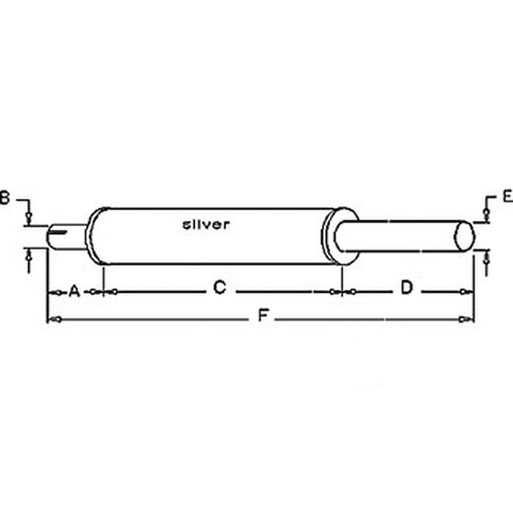 Muffler Fits International Replaces 360720R91