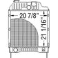 3618626M92 Radiator Fits Massey Ferguson MF Tractor 3125 3140 6190 Tubes: 4 Rows