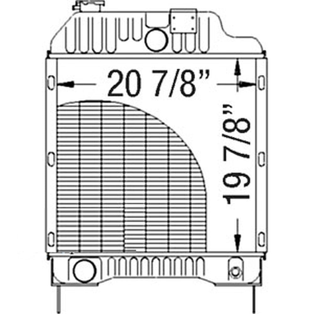 Radiator Fits Massey Ferguson 3120 3075 6150 6160 6170 6180 3070 3095 3618628M92