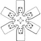 3637938M1 6 Blade Fan Fits Massey Ferguson 25 3065 375 383 390 390T 393 398 399