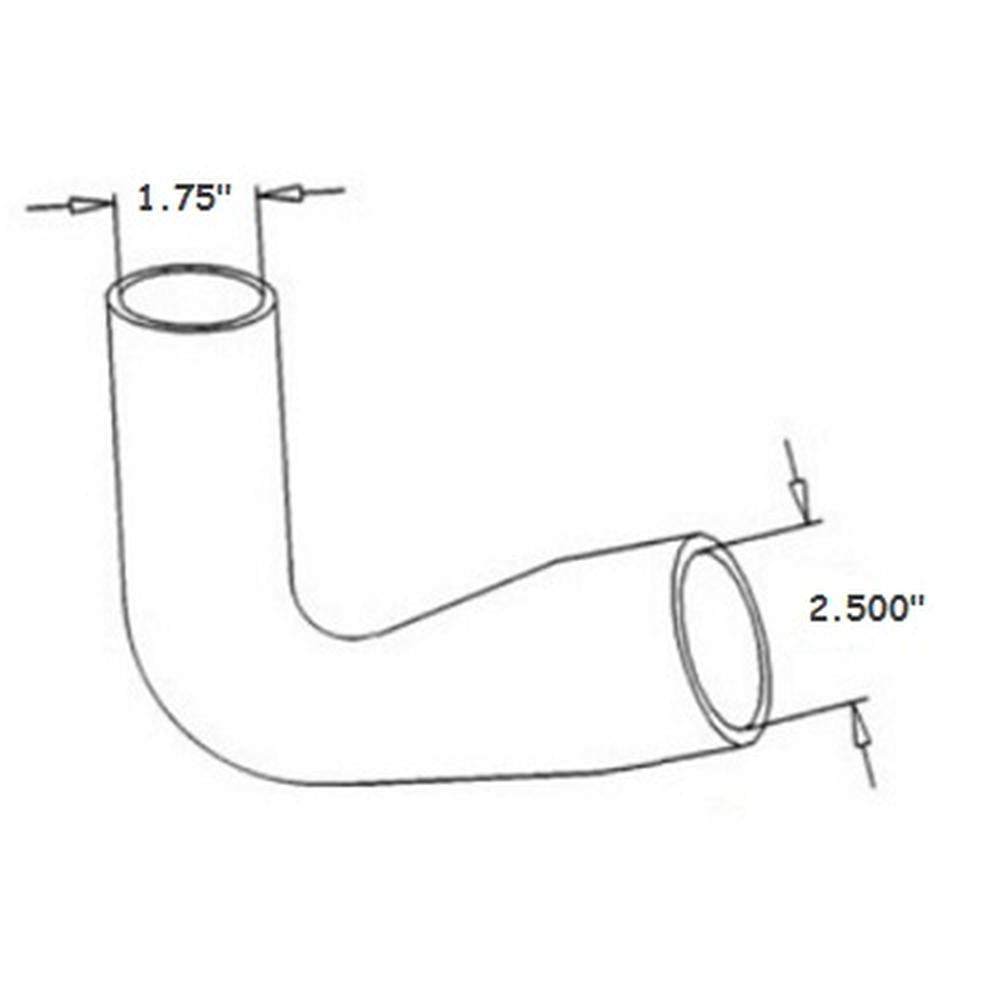 IHS4847-STR Upper Radiator Hose Fits John Deere
