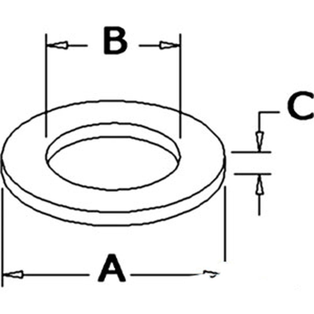 Spindle Tab Washer Fits Case/International Harvester Replaces 98A751W