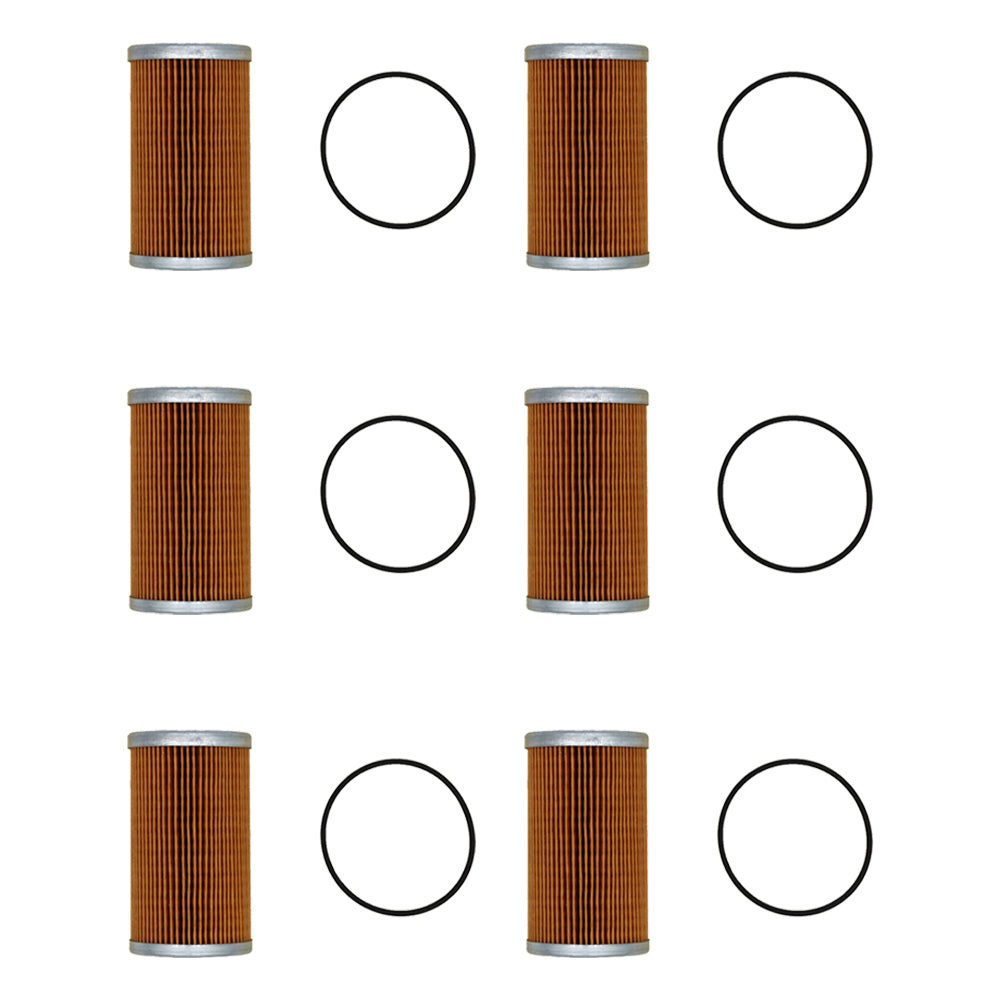 15521-43160 Pack of 6 Fuel Filters Fits Kubota Tractor L235 L275 L2550 L3300