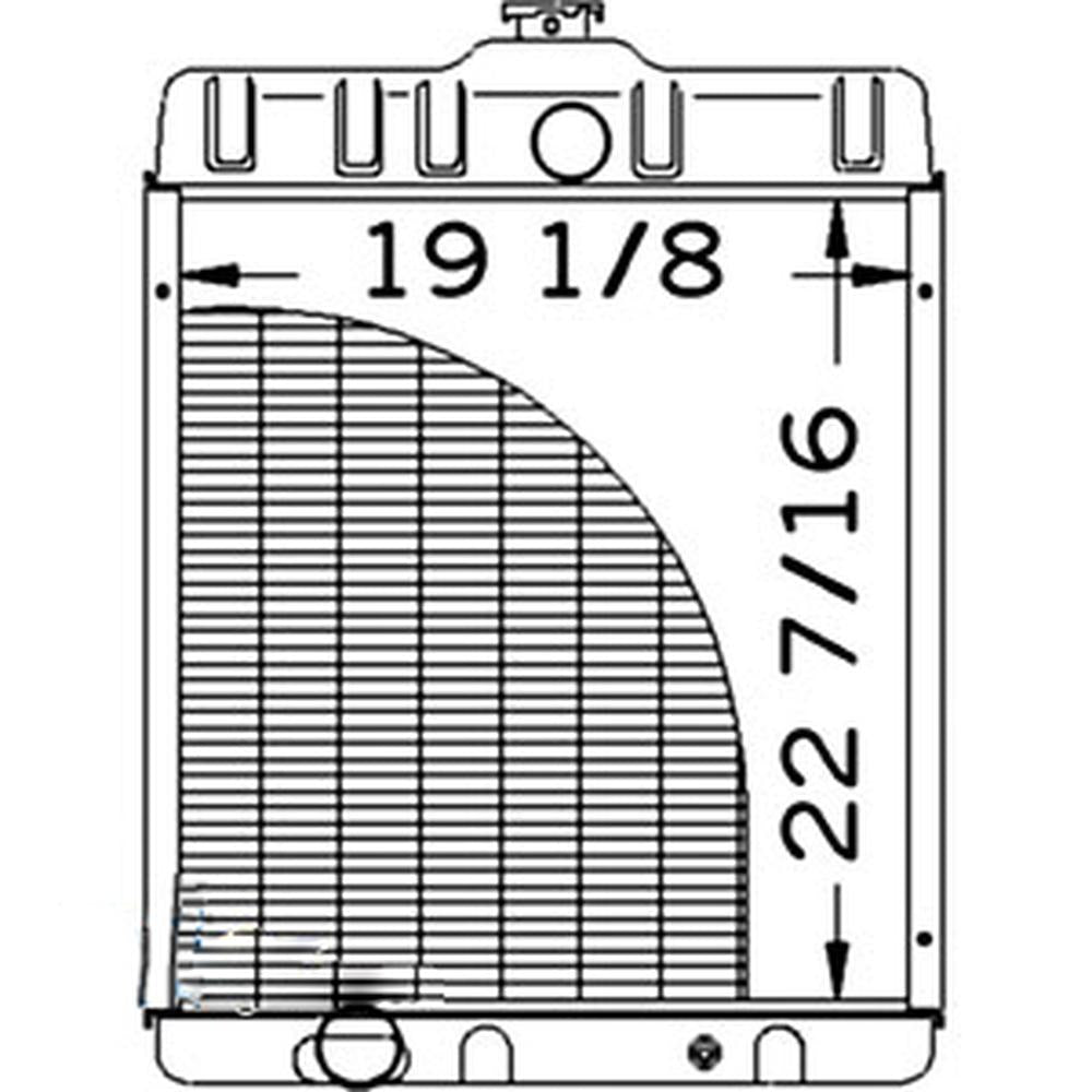Radiator Fits IH Fits FARMALL 560 460 370414R92
