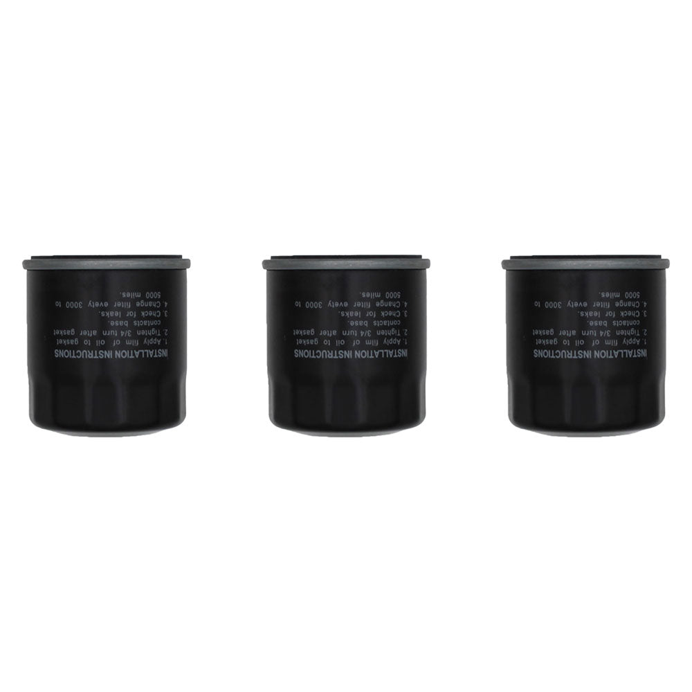 3PK Oil Filter for Club Car Cushman E-Z Go 3/4" Thread 2 11/16" OD 3" H