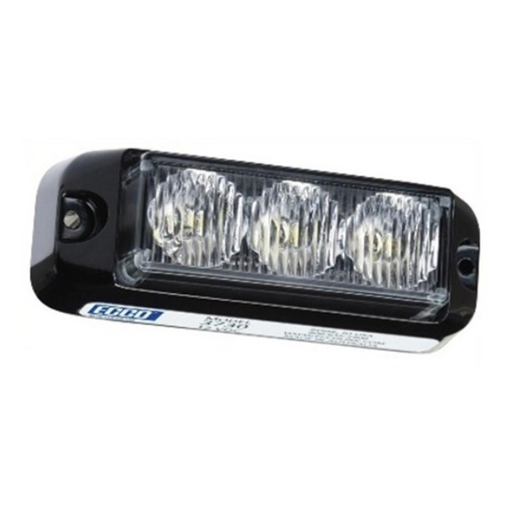 New 3730 Series Ecco Surface Mount LED Light Head Class II 3730A Amber 12V - 24V