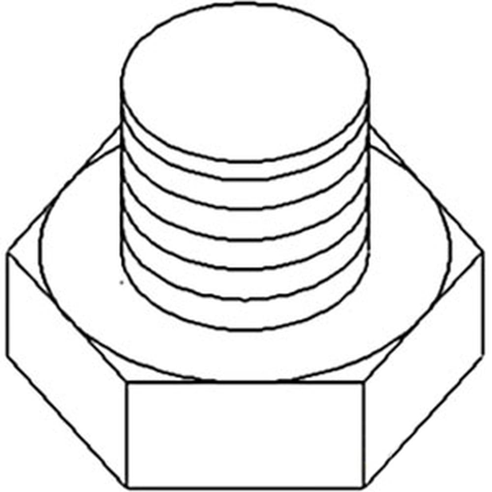 Oil Pan Drain Plug Fits Massey Ferguson Replaces 748160M1