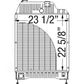 Northern 211002 Radiator 4-Row Fits Massey Ferguson 8120 Tractor 3778285M91 F044