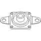 378710R91 Radiator Mounting Plate / Pad Fits IH Fits FARMALL