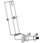383912R1 Left Hand Spindle Fits Case-IH Tractor 1026 1206 1256 560 656 706 756 +