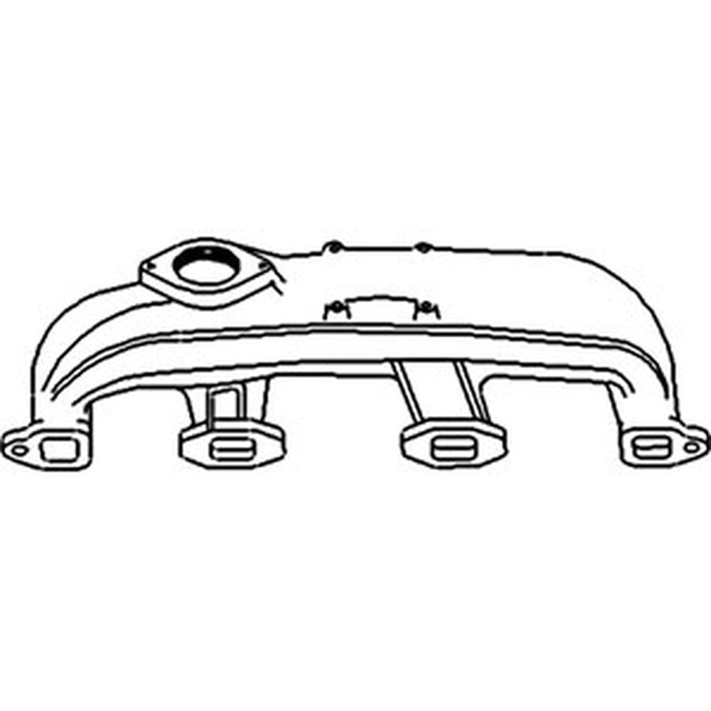 384290R21 Exhaust Manifold Fits International 460 560 656 706 806 Tractors
