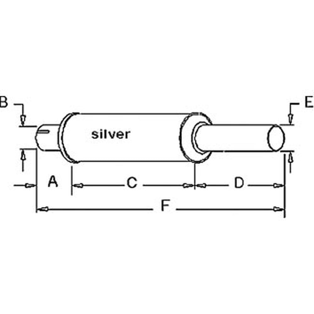 Muffler Fits Case/International Harvester Replaces 384345R1