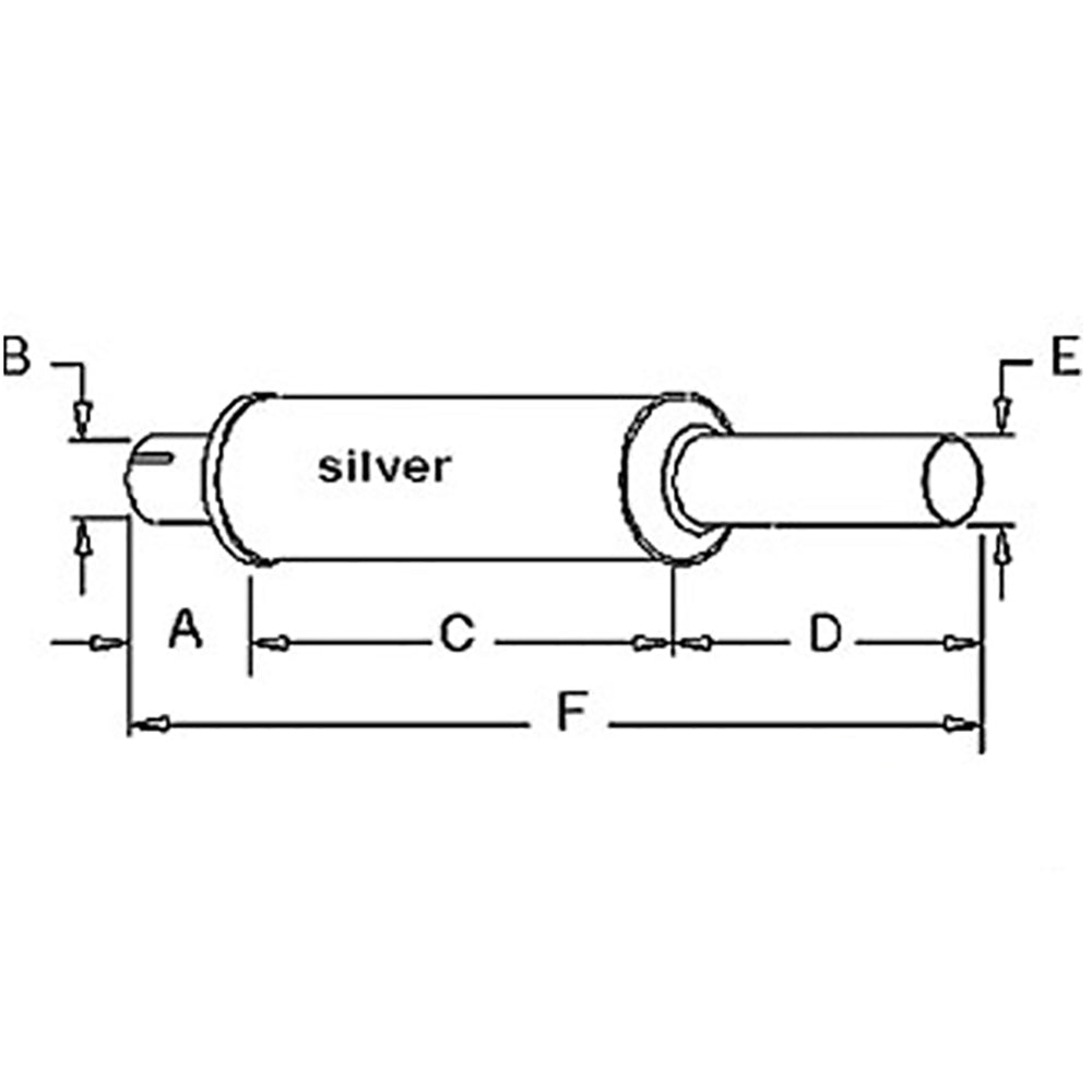 Muffler Fits Case/International 706 806 C263 C301 D361 Tractor 384345R92