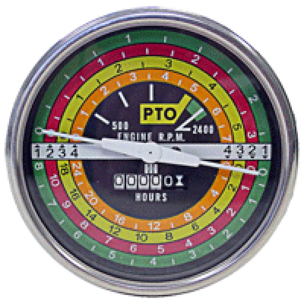 Tachometer (Black Face) Fits International Harvester Replaces 388588R91
