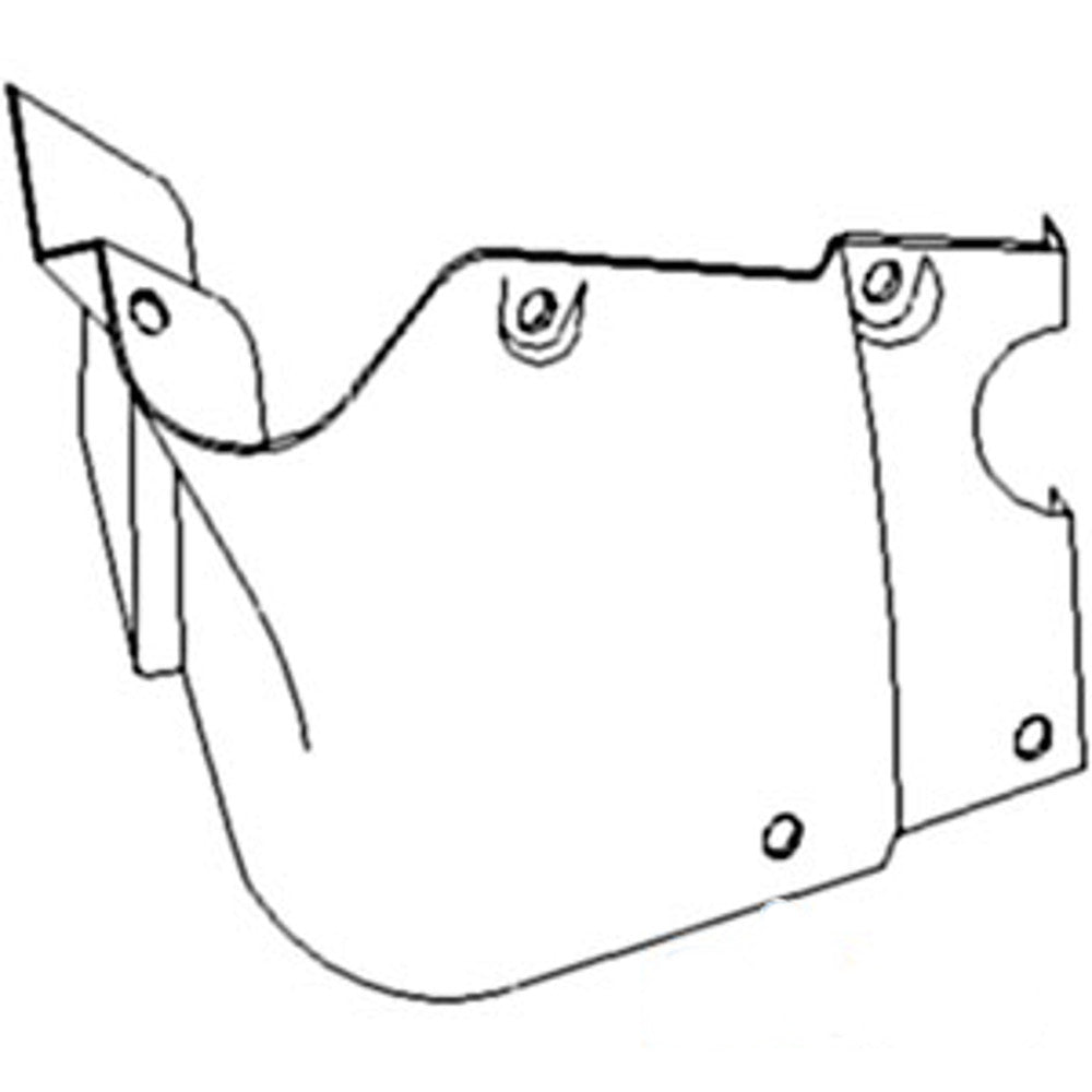 388736R1 LH Dash Hood Cowl Fits Case-IH Tractor Models 544 656 666 686