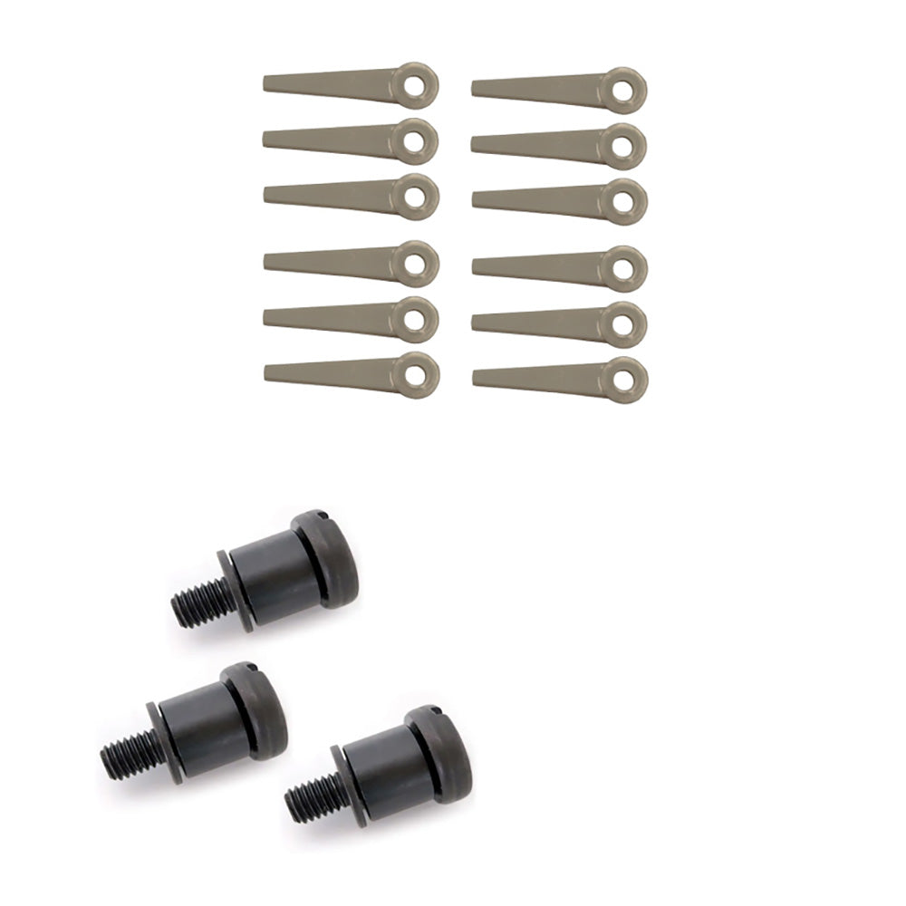 4111-007-1001 (12) Blades and (3) Shoulder Bolts Set 4111-710-8700 Fits Stihl