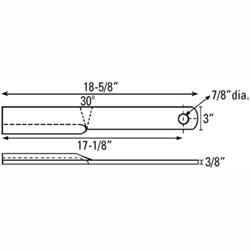 3900RCB Blade Fits Woods Rotary Cutter 114-2 80-4 BO80 C80 CO80 D80 MD80 MDO80