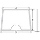 Windshield Cab Glass Fits Massey Ferguson 8150 6180 6140 8120 6170 8140 6150