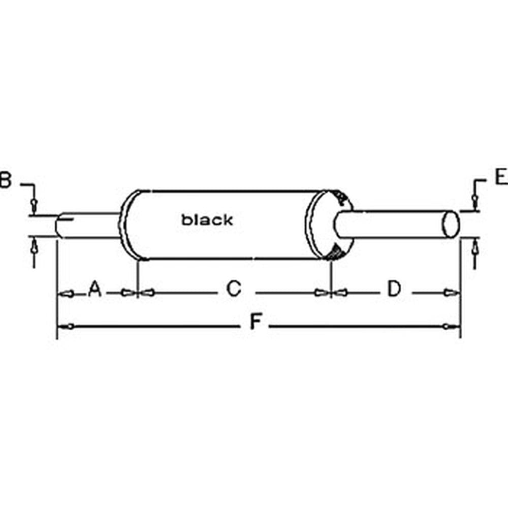 Muffler 398512R2 Fits Case IH 706 756 826