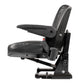 Black Vinyl Seat Assembly w/ Suspension Fits Kubota Replaces 3A011-85010