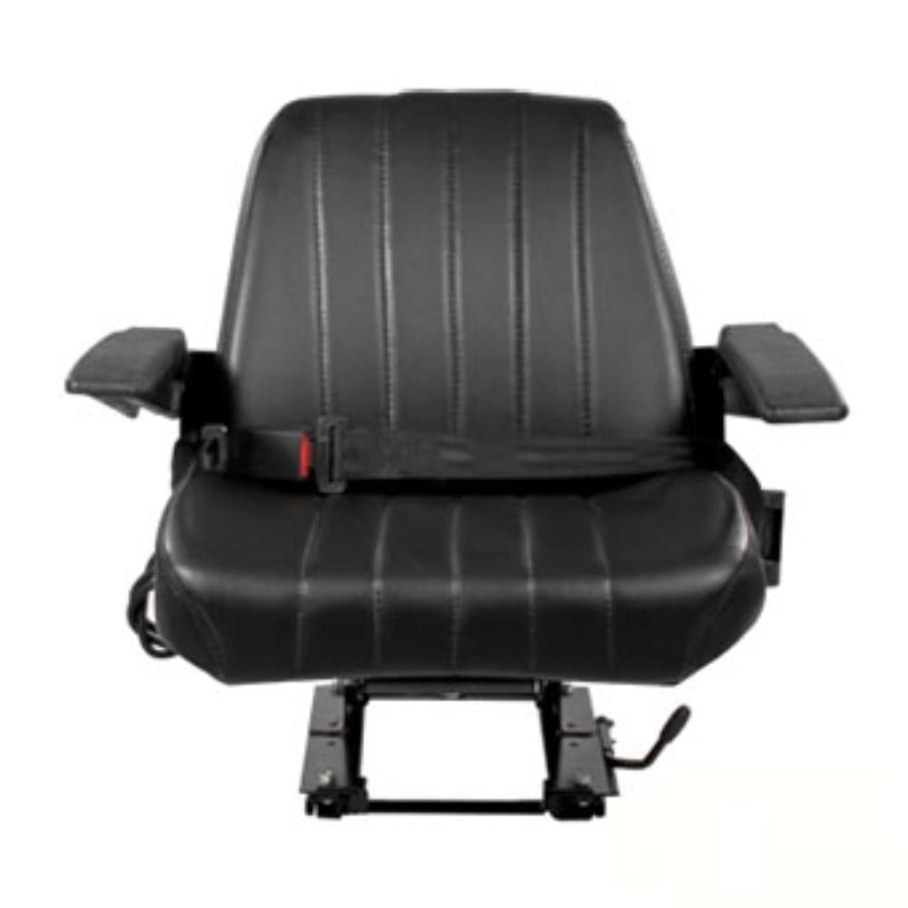 Black Vinyl Seat Assembly w/ Suspension Fits Kubota Replaces 3A011-85010