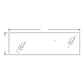 Rear Cab Glass Fits Kubota M8200 M5700 M9000 M105 M4900 M95 M6800 3A751-70550