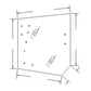 3C581-70553 Upper Rear Glass Fits Kubota Tractor M5040 M6040 M7040 M8540