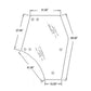 New Cab Glass - LH Door Tinted Fits Kubota 3C581-70770, 3C581-70774 114677
