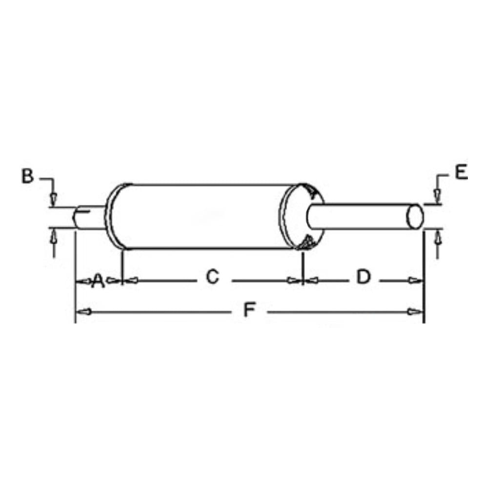 Muffler Fits International Harvester Replaces 403825R1