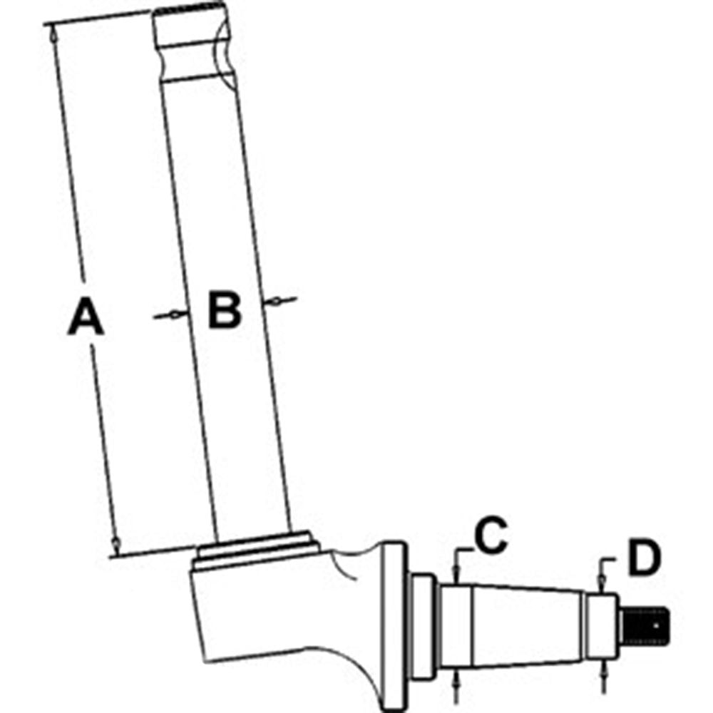 Spindle - Right Hand/Left Hand Fits International 405840R11 Fits Case IH 685