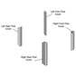 Brindle Brown Cab Corner Post Kit Fits John Deere 8450 8650 8850 4wd