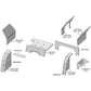 Blue Cab Foam Kit Fits Ford New Holland 7700 7710 8700 9700 TW5 TW10 TW20 T