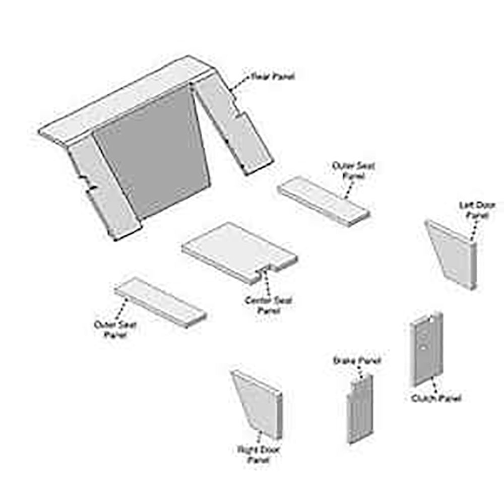 Burgundy Cab Foam Kit Fits Case-IH Tractor Models 786 886 986 1086 1486 1586 +