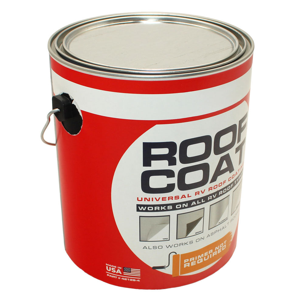 (1) Gallon Rubber Roof Coating - For Durable Protection