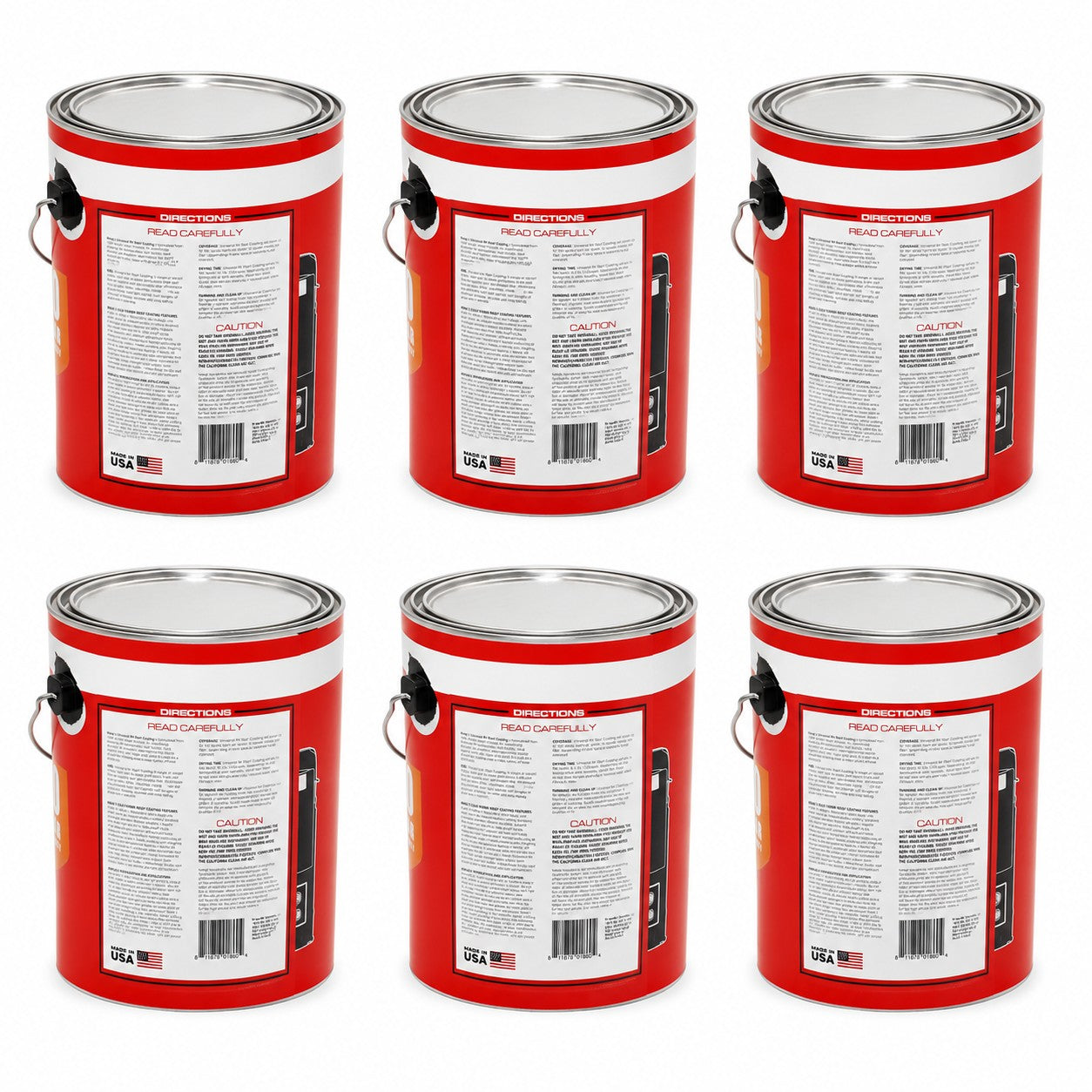 (6) Gallons Rubber Roof Coating - For Durable Protection