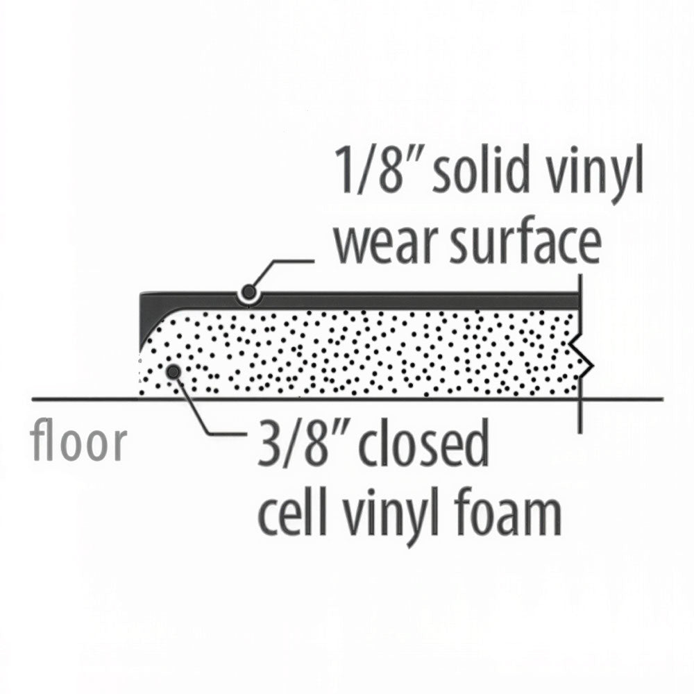C66FM Textured Rubber Floor Mat Overlay Fits International