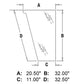 Left Front Lower Glass Fits Case 580M 580SM 590SM 448608A1