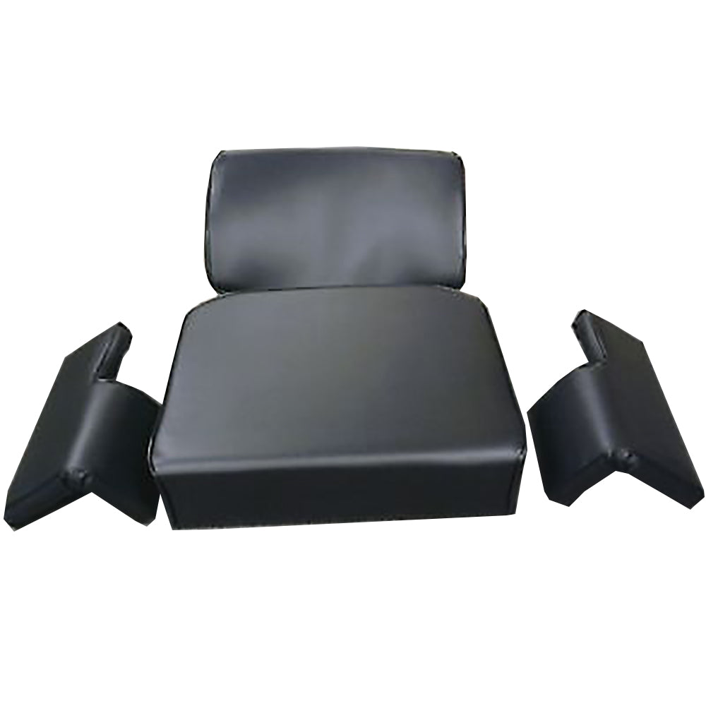 AT18696 Seat Cushion Set Wood Frame Back/Bottom/Arm Rests Fits John Deere