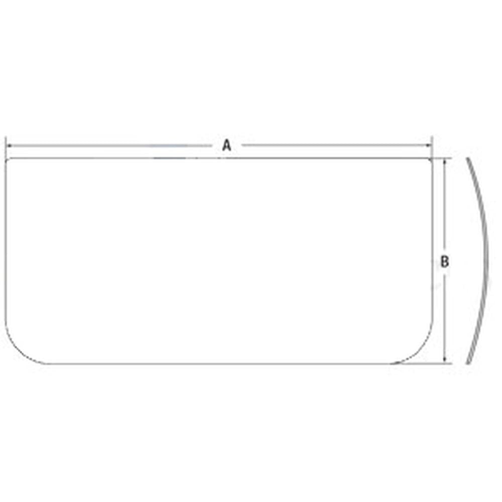 4602563R Front Lower Window Cab Glass Fits John Deere Hitachi Excavator