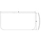 Lower Windshield Glass Fits John Deere Replaces 4602563