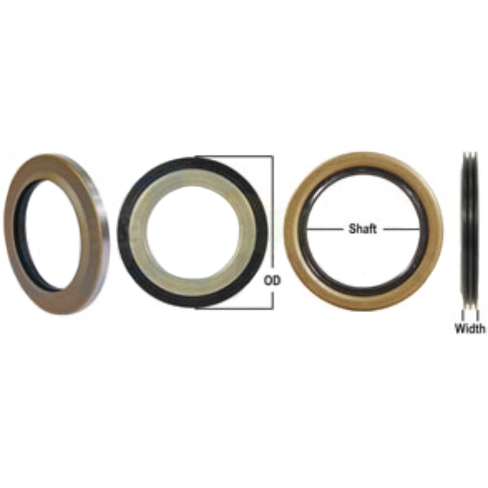 473517 Universal Fit Seal 0.375" Wide 2.129" OD 2.125" Bore 1.562" Shaft Size