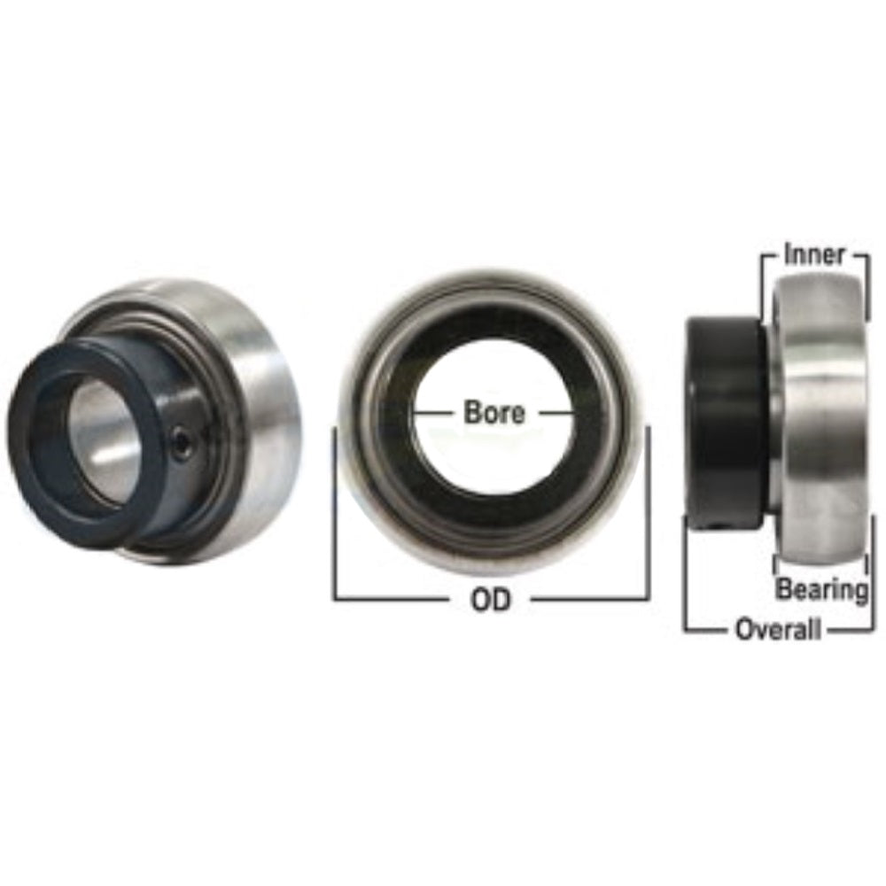 NPS108RRC Tractor Re-Lubri Fits CATable Spherical Ball Bearing Inset with Collar