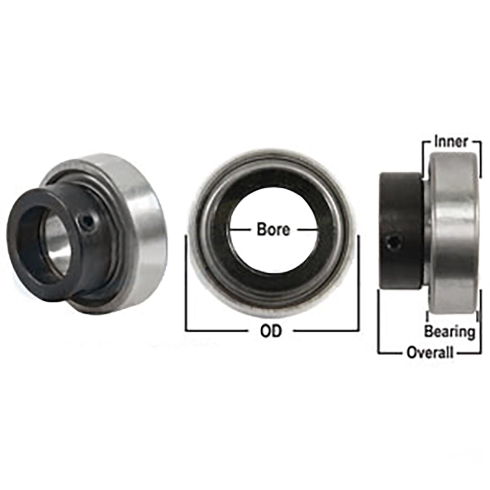 NPS108RRC Tractor Re-Lubri Fits CATable Spherical Ball Bearing Inset with Collar