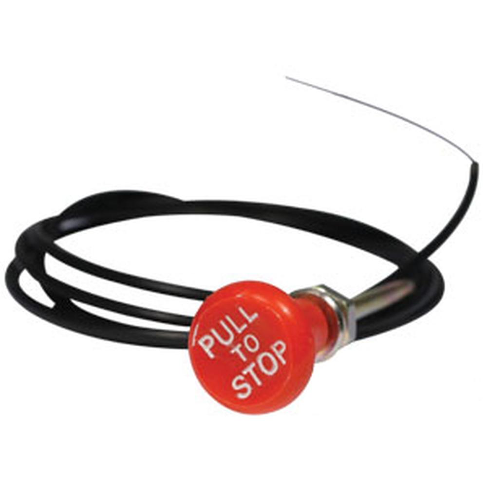 Round Handle Pull Stop Cable Fits Case/International Harvester Replaces 47V1534