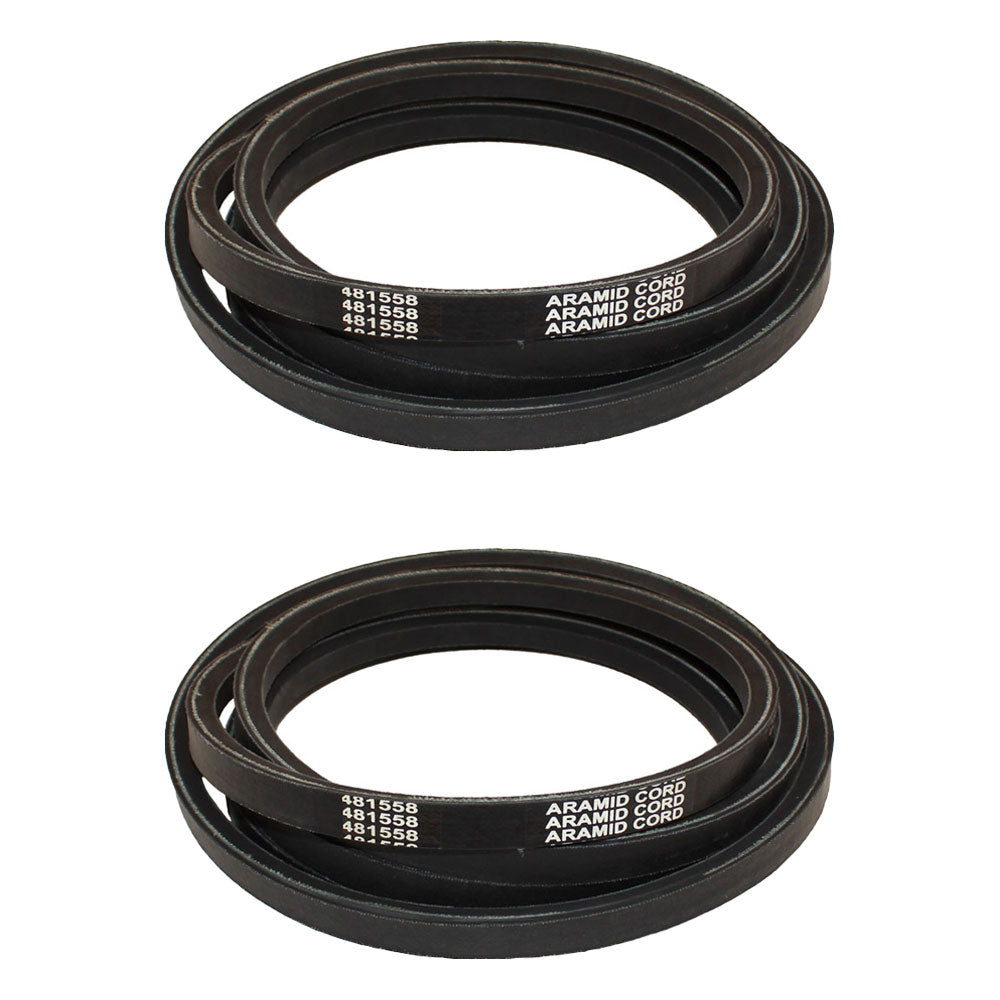 Two Pack 382090 Blade Drive Belt REL Fits Grasshopper M161R 3461R 9861 61" Decks