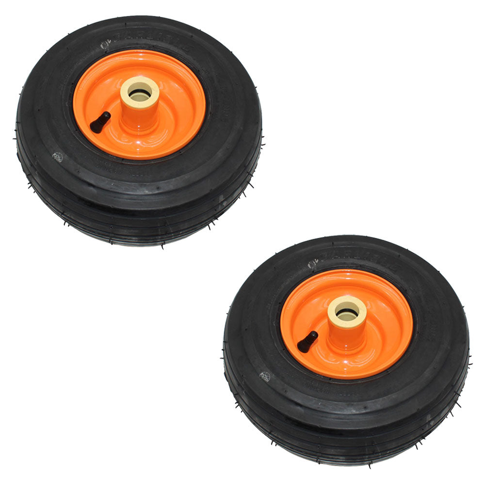 485207 (2) Two Caster Wheel Assy 11x4.00-5 For Scag Zero-Turns Freedom Liberty Z