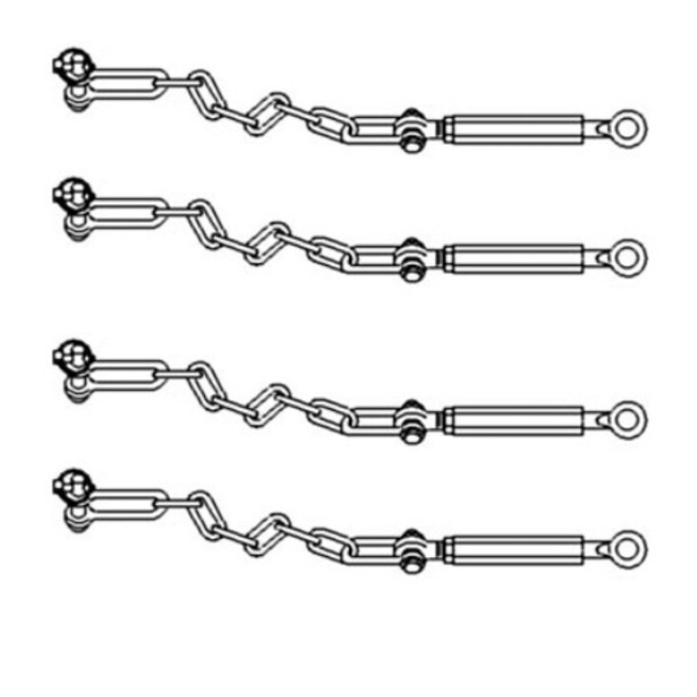 (Pair)- Three Point Hitch Stabilizer Chains fits Yanmar Fits John Deere