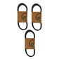 Set of (3) 1/2" x 95" A Section Polyester Cord V-Belts A93 4L950 B1A93