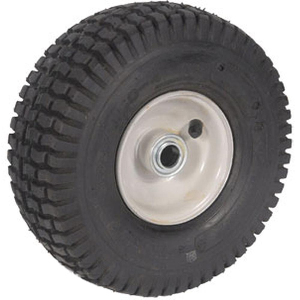 Wheel & Tire Assembly For Snapper Lawn Tractor 4.10x3.5x4 2 PLY With Grease Zerk