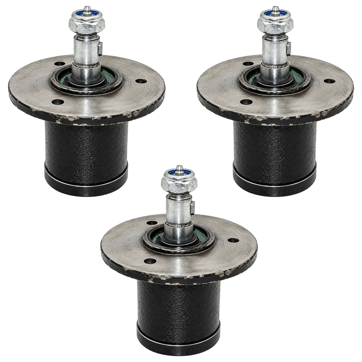 Mower Deck Spindle w/o Pulley (3 Pack) Fits King Kutter Replaces 502303
